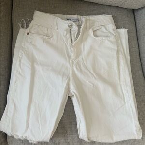 White denim jeans Zara